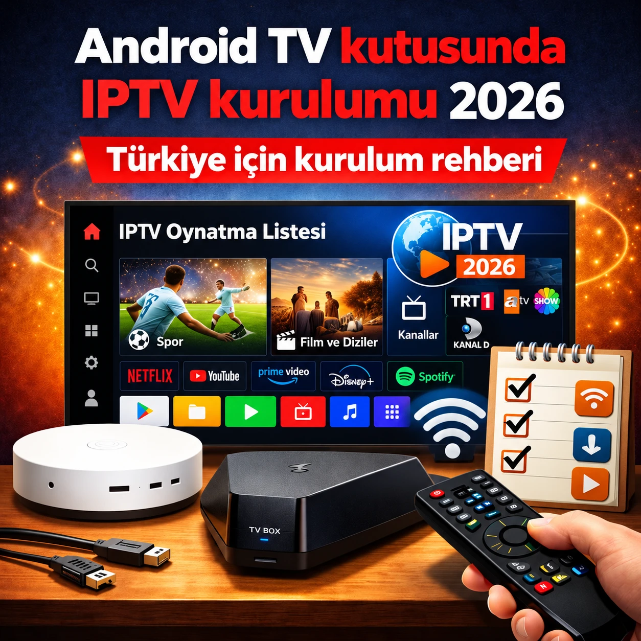 Android TV kutusunda IPTV kurulumu: Türkiye için 2026 rehberi