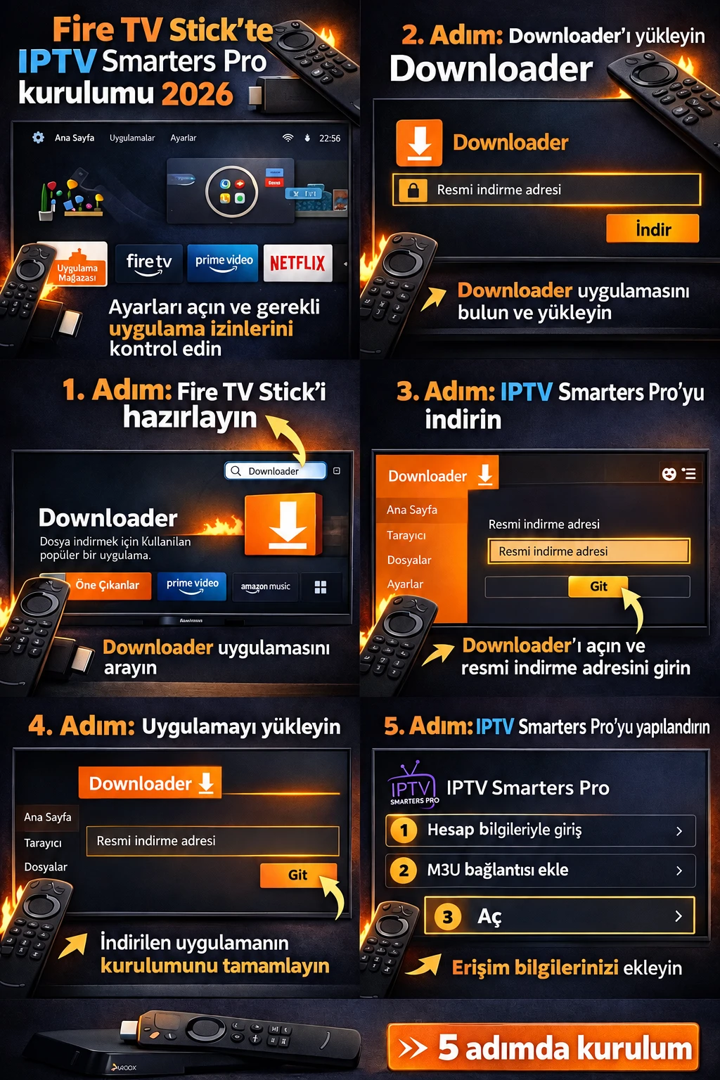 2026’da Fire TV Stick’e IPTV Smarters Pro nasıl kurulur?