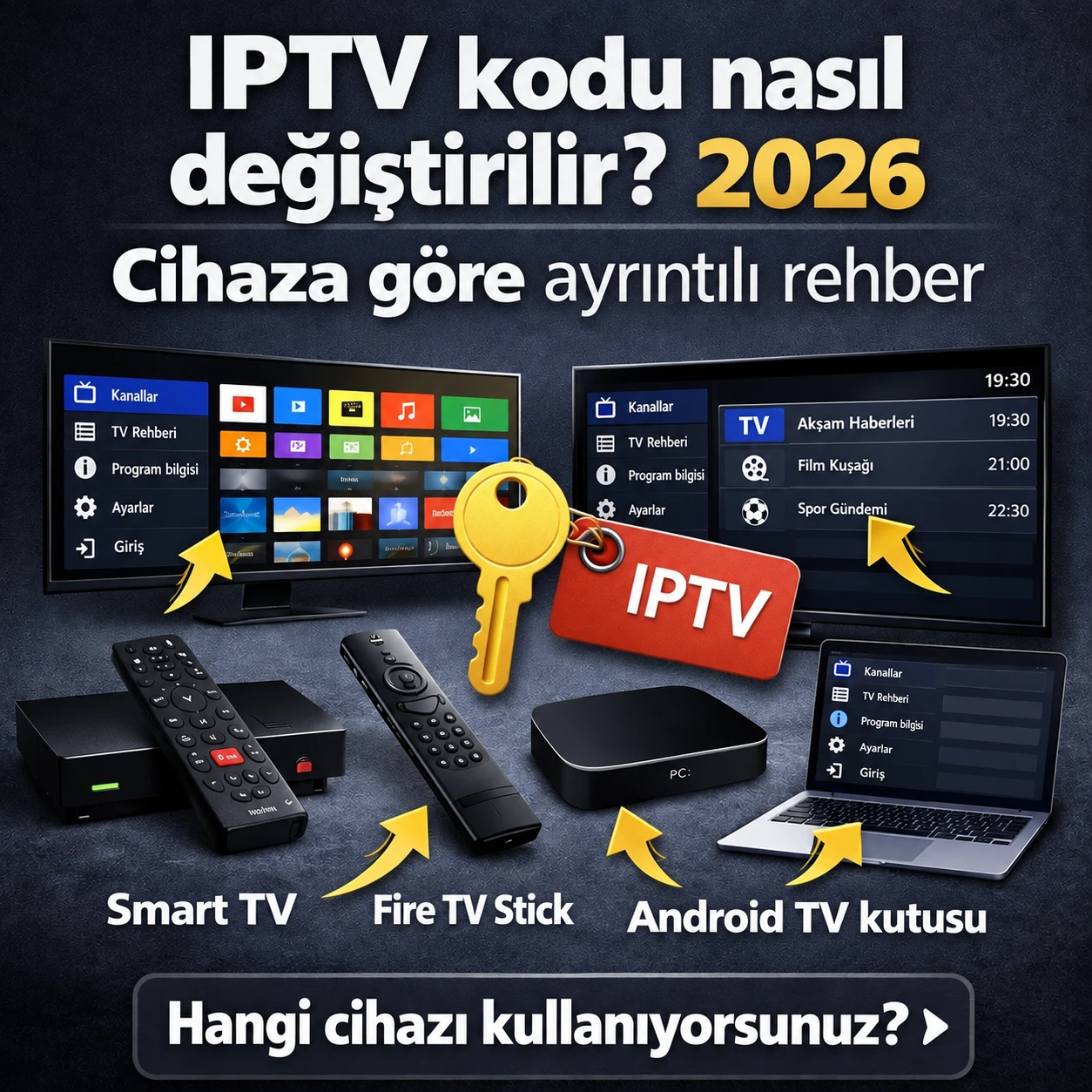 2026’da IPTV kodu nasıl değiştirilir? Cihaza göre ayrıntılı rehber