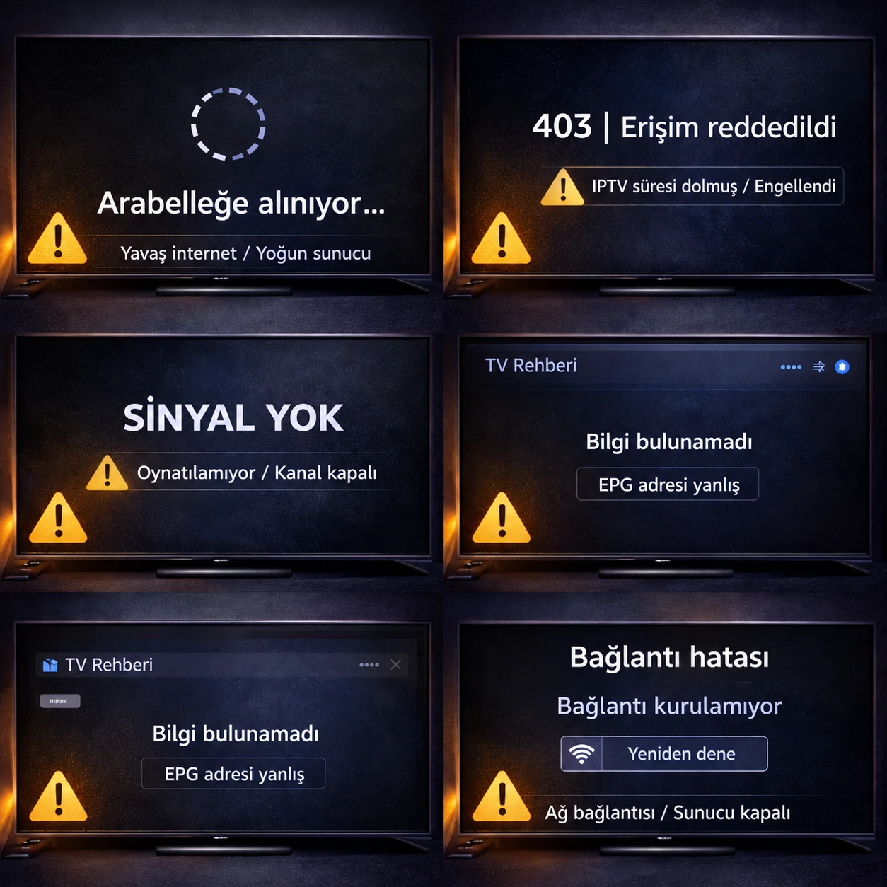 IPTV oynatma hatası: nedenleri ve çözümleri (2026)