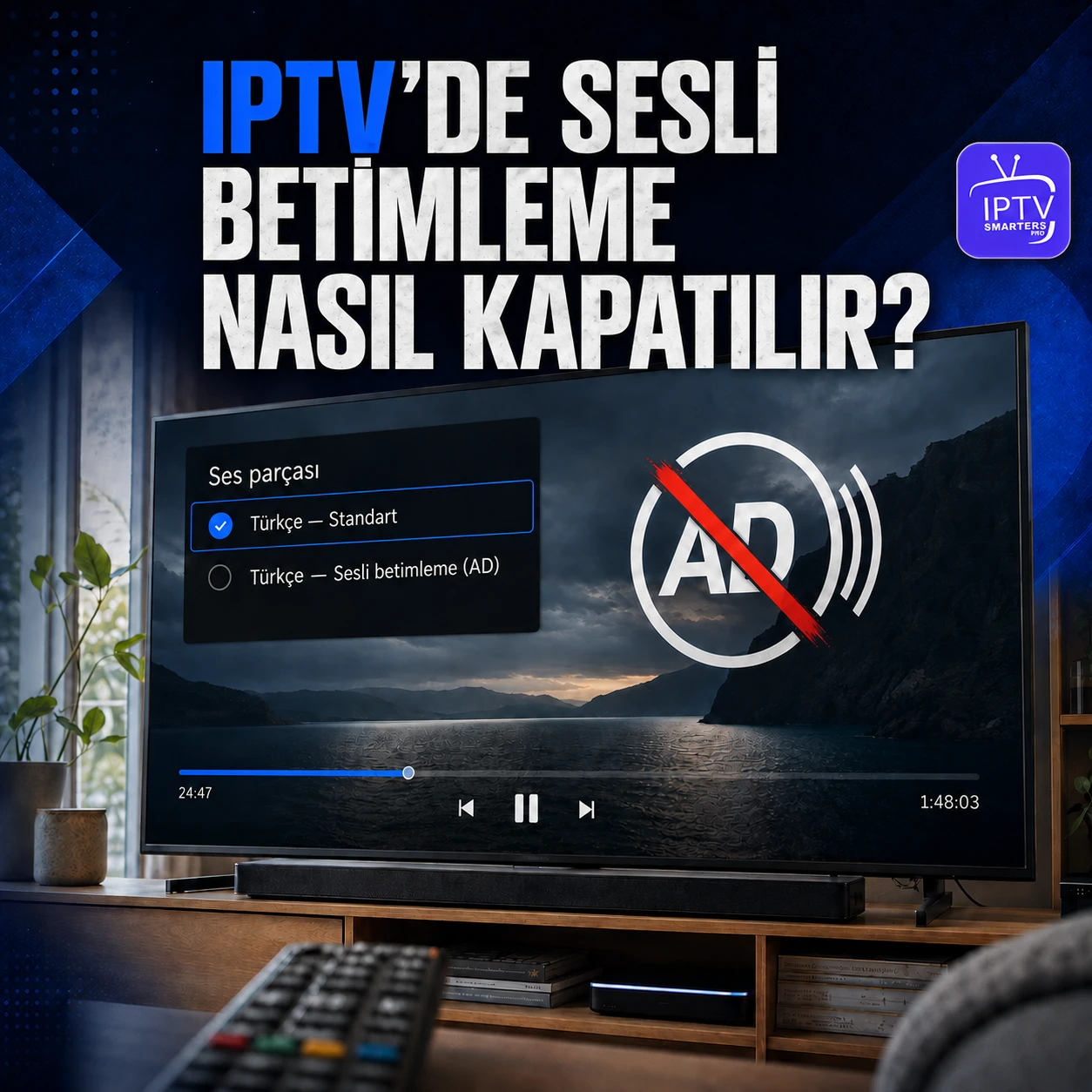 IPTV'de sesli açıklama nasıl kaldırılır