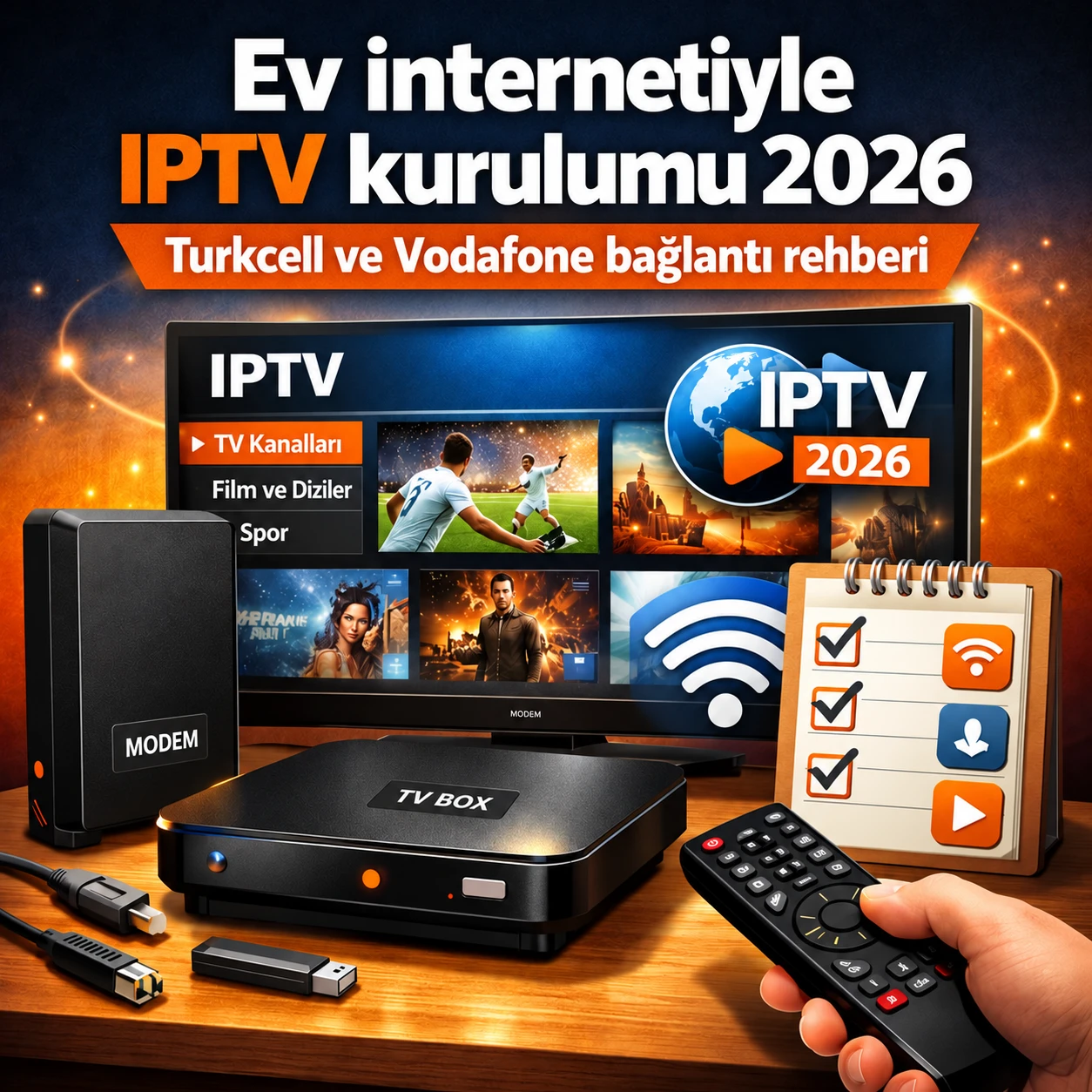 Turkcell ve Vodafone internetiyle IPTV kurulumu: bağlantı rehberi
