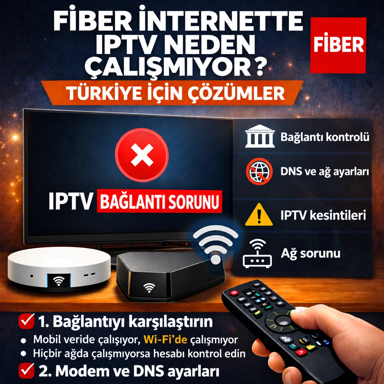 Türkiye’de fiber internet bağlantısında IPTV sorunları