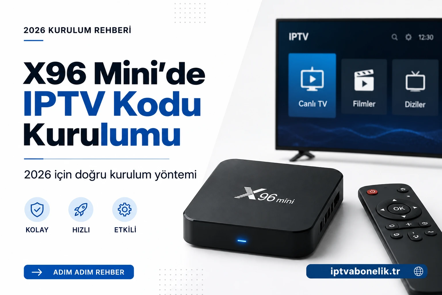 IPTV kodunu X96 Mini'ye yükleyin